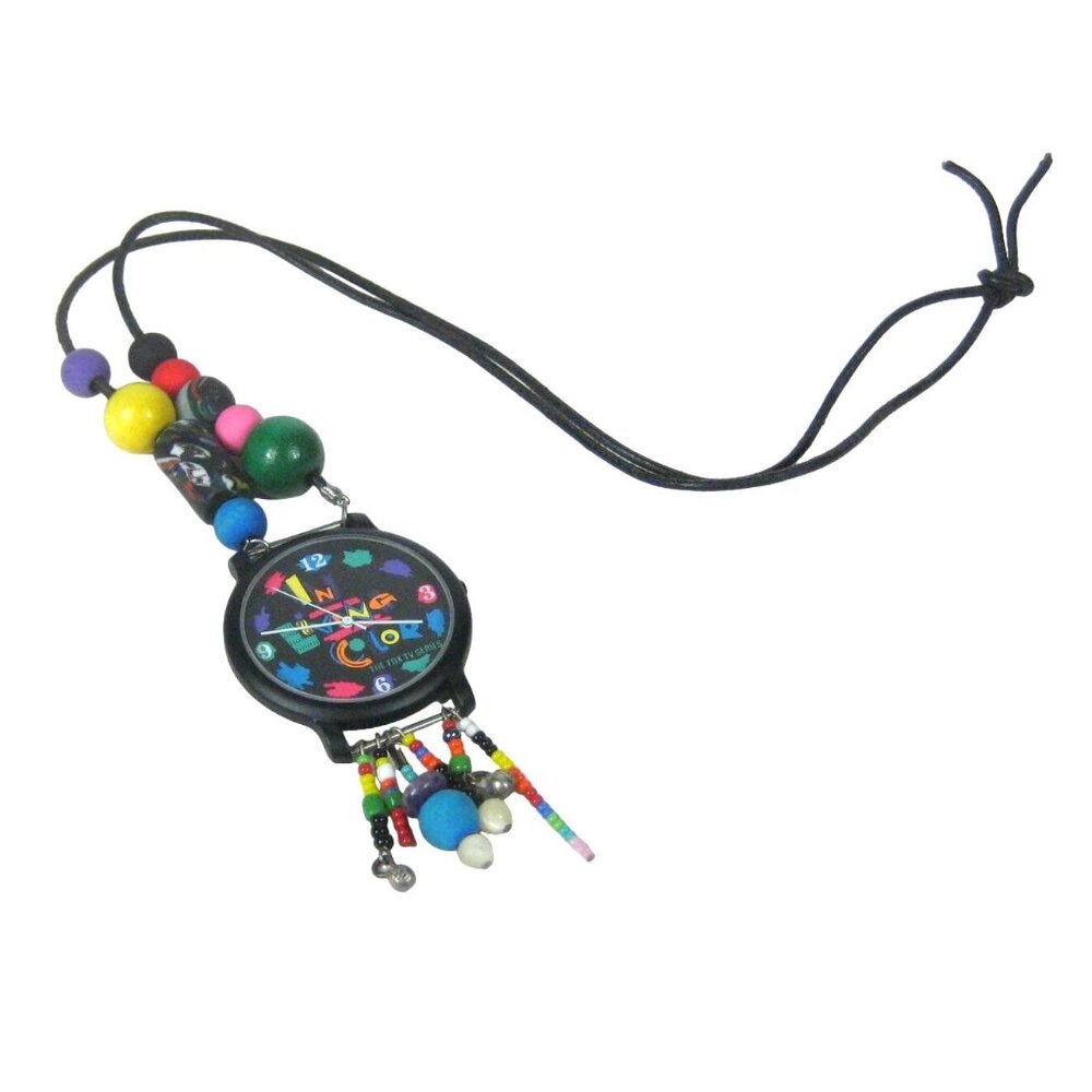 In Living Color TV Series Watch Upcycled to Necklace Beaded Cord Pendant 28 inch